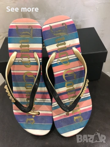 Juicy Couture Black Label чехли на платформа 39, снимка 2 - Чехли - 50839360