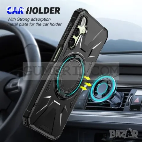 Противоударен Кейс с Ринг за Samsung Galaxy A55, снимка 8 - Калъфи, кейсове - 48832398