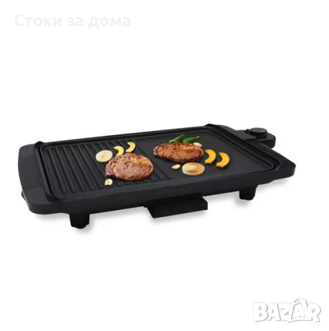 Електрическа скара ZEPHYR ZP 1015 G, 1500W, Тавичка за мазнина, Термостат, Черен, снимка 1