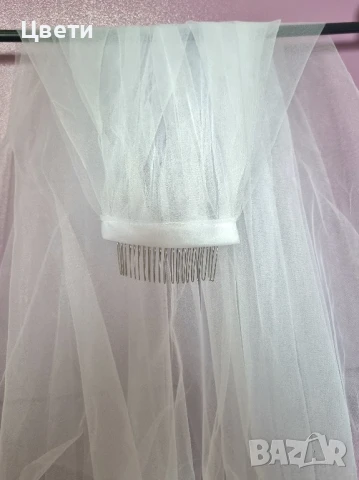 Бели сватбени воали и малка дамска чанта, снимка 8 - Сватбени аксесоари - 50552408