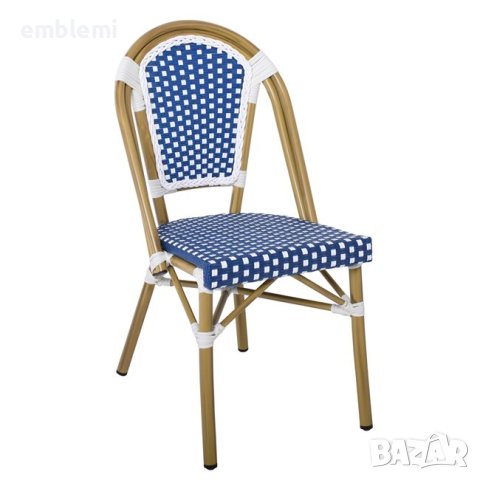 Стол трапезен PARIS Chair Alu Walnut/Wicker , снимка 17 - Столове - 44057663