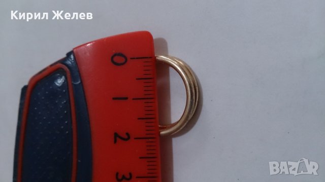 Златист пръстен тип халка - 12422, снимка 4 - Пръстени - 28983895