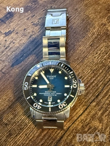 мъжки син часовник Tissot Seastar 2000 Professional Automatic Watch Автоматичен 