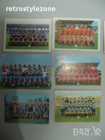 № 7299 лот 11 броя стари календарчета - футболни отбори, снимка 2 - Други ценни предмети - 43348648