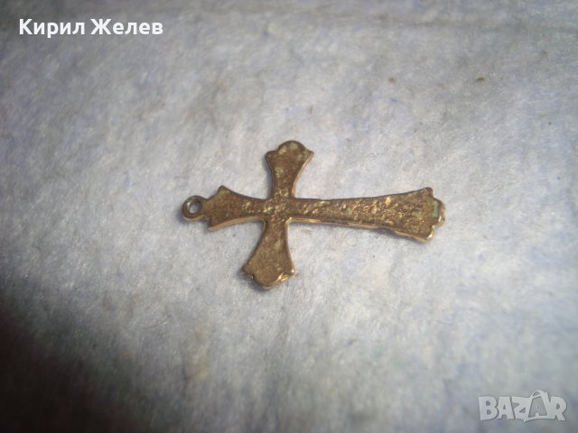 СТАРО ПОЗЛАТЕНО ОРНАМЕНТИРАНО РЕТРО КРЪСТЧЕ от НЕРЪЖДАЕМА СТОМАНА 29851, снимка 5 - Антикварни и старинни предмети - 37715851