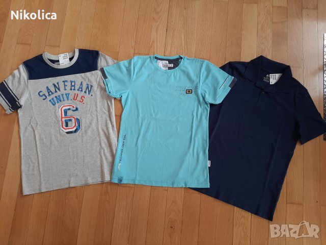 Детски къс панталон H&M, блузи H&M, лятно яке Kipsta, за 12г.момче.НОВИ., снимка 9 - Детски комплекти - 28133546