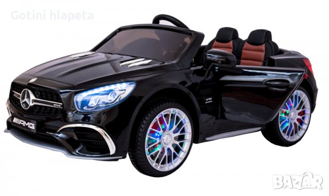 Акумулаторен КОЛА Mercedes Benz SL65 AMG 12V батерия,функция за люлеене, снимка 16 - Детски велосипеди, триколки и коли - 37299485