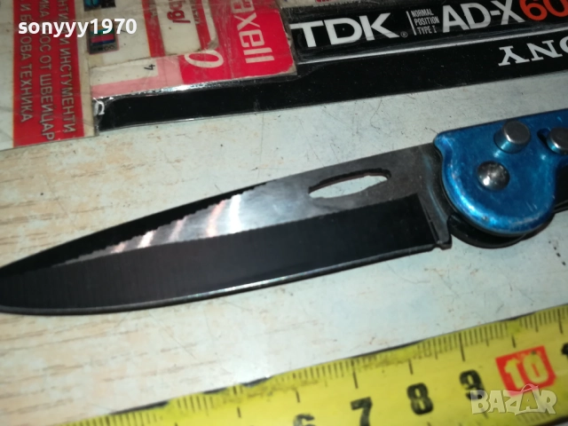 СИНЯ МЕТАЛНА НОЖКА-АВТОМАТИЧНА 0509251709, снимка 14 - Оборудване и аксесоари за оръжия - 51618125