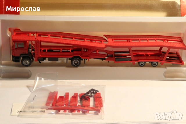HERPA H0 1/87 MAN АВТОВОЗ KАМИОН МОДЕЛ КОЛИЧКА TIR, снимка 5 - Колекции - 53307314