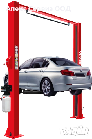 Двуколонен подемник с горна с-я OSAKA L-2-40C+ ,4 т. мех. и ел. контри, снимка 2 - Подемници - 33906918