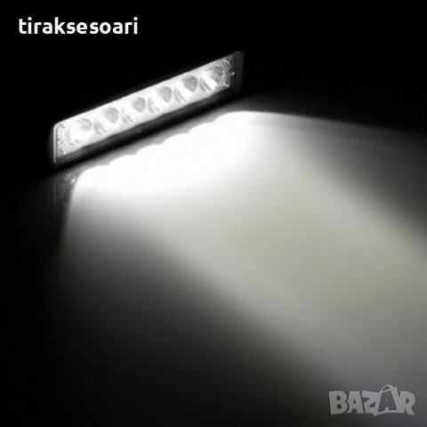 2 Броя Диодни Фарове 18W Халоген Диоден Фар, снимка 2 - Аксесоари и консумативи - 39989861