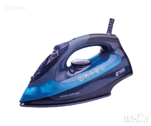 Парна ютия  - 2600W мощност, керамична плоча и висока ефективност, снимка 1