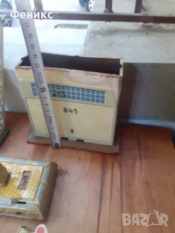 Лот метални части от влакче конструктор релси гара игра, снимка 8 - Антикварни и старинни предмети - 51344070