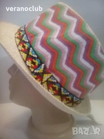 Дамско цветно лятно бомбе, снимка 3 - Шапки - 33209143