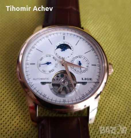 Продавам мъжки автоматичен часовник нов, снимка 2 - Мъжки - 48962692