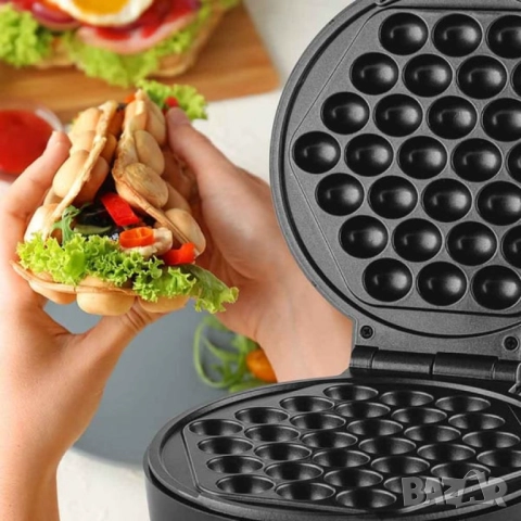 Уред за гофрети бъбъл-вафла MUHLER, 1000W, снимка 3 - Друга електроника - 52032642