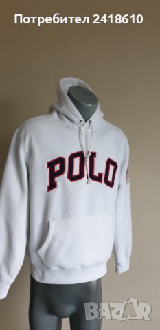 POLO Ralph Lauren Polarec Hoodie Mens Size S! ОРИГИНАЛ! Мъжки Поларен Суичер!, снимка 4 - Спортни дрехи, екипи - 43132409