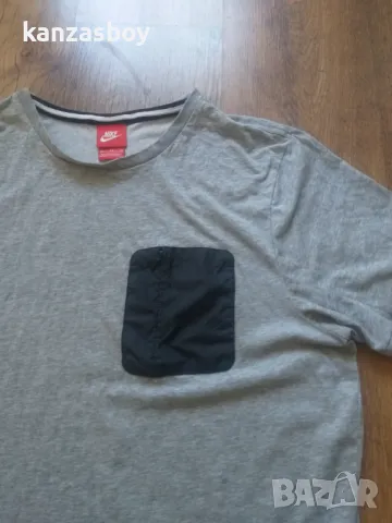 Nike T-Shirt Hybrid Top Grey - страхотна мъжка тениска ХЛ, снимка 2 - Тениски - 47655454