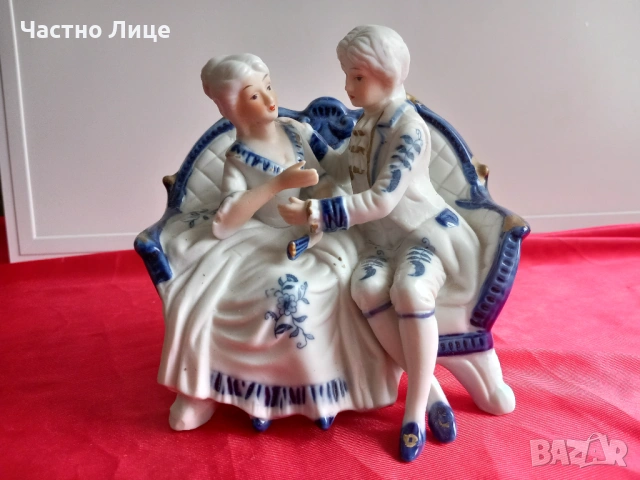 Барокова Порцеланова Статуетка Композиция, Маркирана