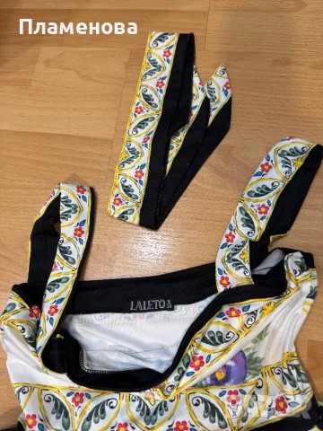 Дамска рокля с аксесоар за коса - one size , снимка 4 - Рокли - 49337566