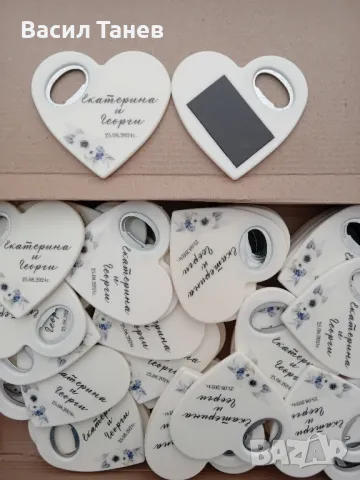 Подаръци за гости за сватба магнитни отварачки , снимка 6 - Подаръци за жени - 49271085