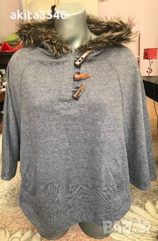 Широка блуза с качулка