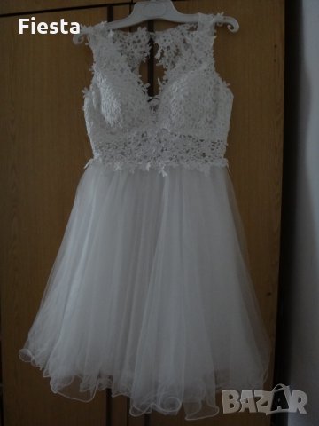 Булчинска/Сватбена рокля -  Официална/Елегантна бяла рокля