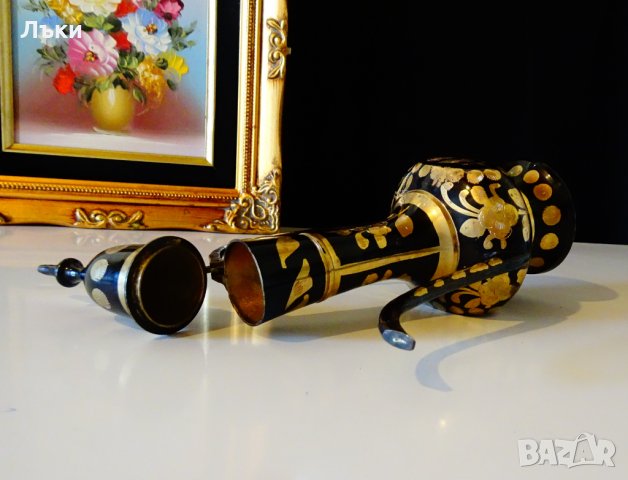 Бронзова кана,позлата., снимка 5 - Антикварни и старинни предмети - 27333510