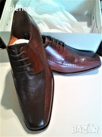 Продавам  мъжки  овувки"Bachrach" Цвят  кафяв  1 чифт размер 10 1/2 .US, снимка 7 - Официални обувки - 50200716