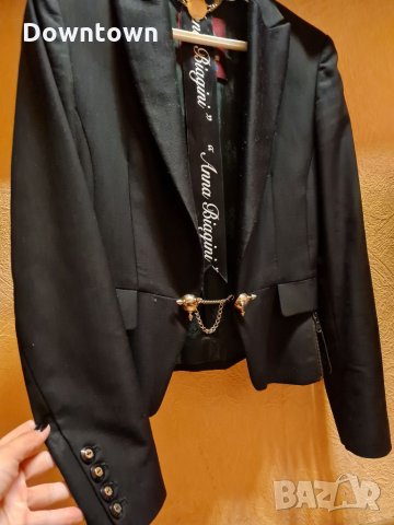 ANNA BIAGINI оригинално черно сако със златни орнаменти , снимка 13 - Сака - 34787356