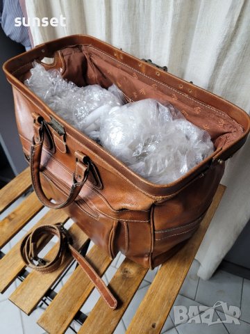  ЕСТЕСТВЕНА КОЖА голям  сак,пътна чанта, снимка 14 - Чанти - 43117113