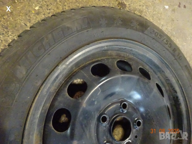 Железни джанти 16" + зимни гуми 205/55R16, снимка 1