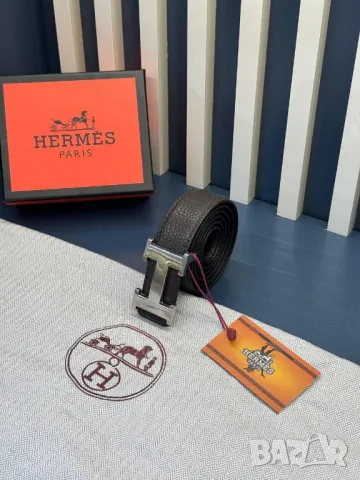 колани от естествена кожа в кутия hermes 3см, снимка 10 - Колани - 50369621