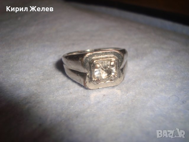 МНОГО КРАСИВ СТИЛЕН ПОСРЕБРЕН МОДЕН АРТ ПРЪСТЕН с ГОЛЯМ ЮВЕЛИРНО ФАСЕТИРАН ЦИРКОН 27616, снимка 13 - Пръстени - 37463875