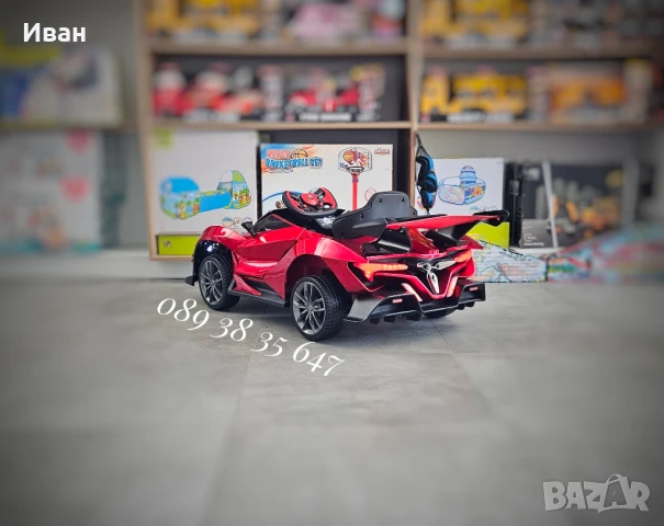 ТОП ЦЕНА!НОВО!Акумулаторна кола Flash RED с 4Х4,12V БАТЕРИЯ,меки гуми, снимка 8 - Електрически играчки - 50993794
