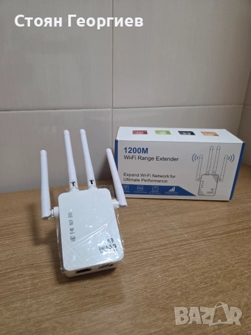 Wi-Fi усилвател / повторител – Dual Band 1200M (2.4GHz + 5GHz)Поддържа 2.4G, снимка 2 - Друга електроника - 52795078
