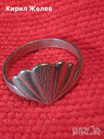 СТАР СРЕБЪРЕН АРТ ДЕКО ПРЪСТЕН СТЕРЛИНГ СРЕБРО 925 МАЙСТОРСКА ИЗРАБОТКА 27154