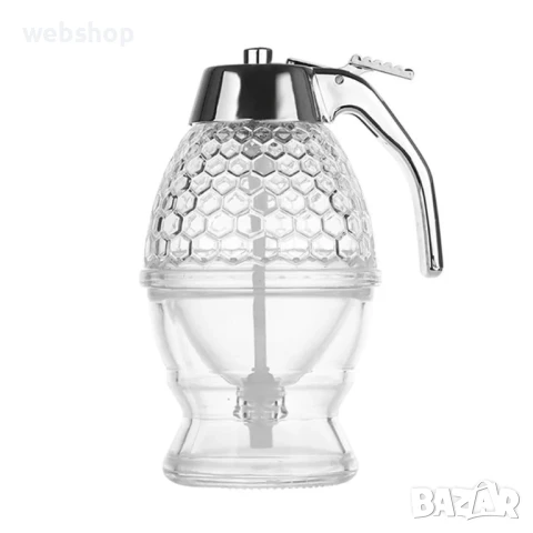 Акрилен диспенсър за мед, 200мл, прозрачен, 8.3x10x15cm, снимка 7 - Други стоки за дома - 50491701