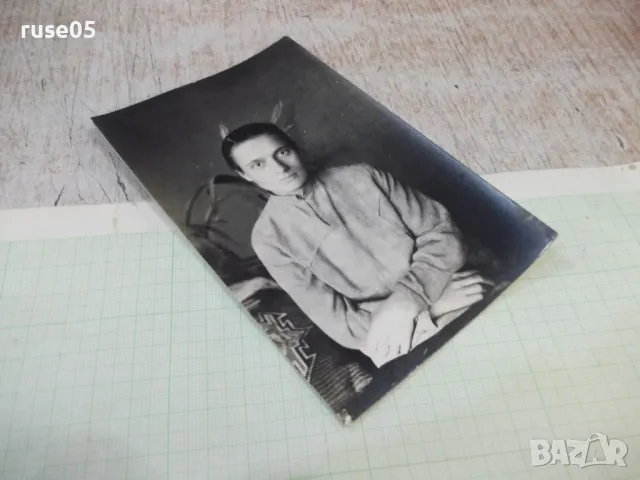 Снимка стара на дама пред цвете - 1, снимка 3 - Колекции - 48003566