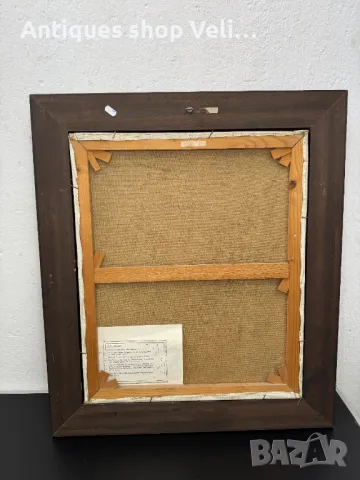 Авторска картина с рамка J  J Foulon №6806 , снимка 5 - Антикварни и старинни предмети - 49933254