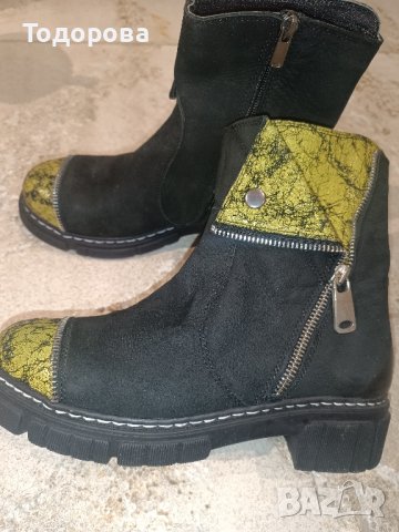 Нови боти естествена кожа 37, снимка 2 - Дамски боти - 43370294
