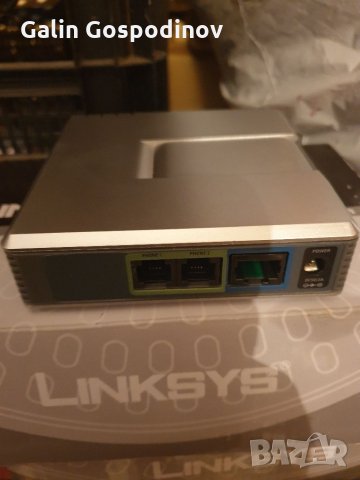 Voip адаптер Linksys PAP2 за интернет разговори, снимка 4 - Мрежови адаптери - 35367985