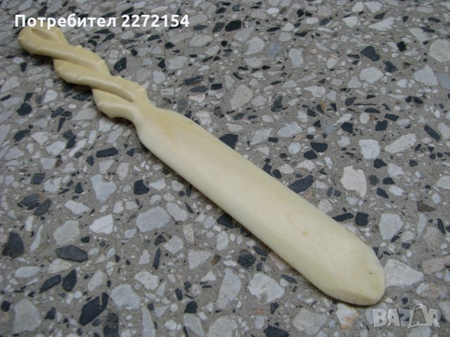 Нож-слонова кост, снимка 2 - Антикварни и старинни предмети - 28363279