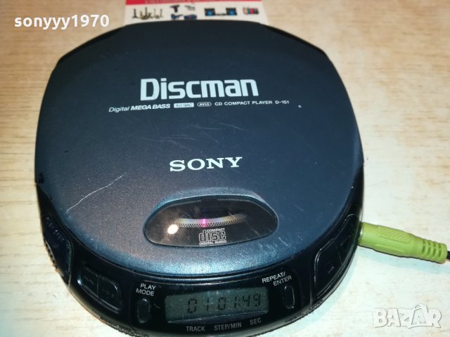 sony d-151 discman 1904211958, снимка 8 - MP3 и MP4 плеъри - 32610304