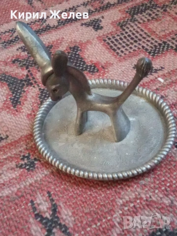 Сувенир магаре поставка за пръстени 51048, снимка 5 - Антикварни и старинни предмети - 53422664