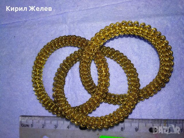 КРАСИВИ ДЕКОРАТИВНИ ЗЛАТИСТИ МЕТАЛНИ ГРИВНИЧКИ 26888, снимка 7 - Декорация за дома - 43589804