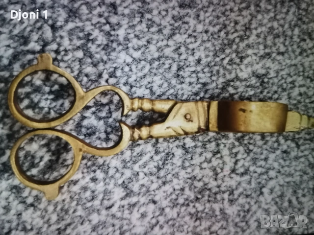 Антични ножици за подрязване на свещи, снимка 5 - Антикварни и старинни предмети - 53173210