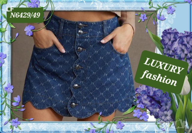 Дънкови поли, снимка 3 - Поли - 52575757