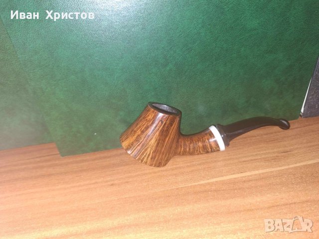 Лула-"Вулкано" от българския майстор Георги Бояджиев,красива,ръчно направена,висок клас,като НОВА!, снимка 4 - Лули - 44015595