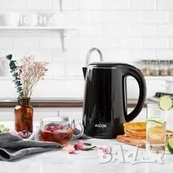 Електрическа кана AICOK с мощност 2150 W и обем 1,7 л с безопасно покритие COOL, снимка 7 - Кани - 50820416